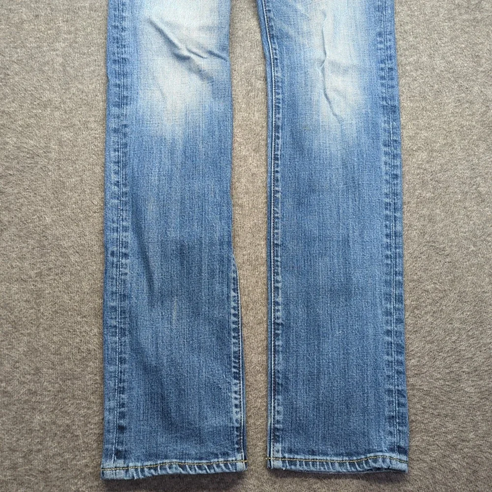 Abercrombie Fitch Jeans Mens 30x32 Blue Skinny Button Fly Casual Faded
